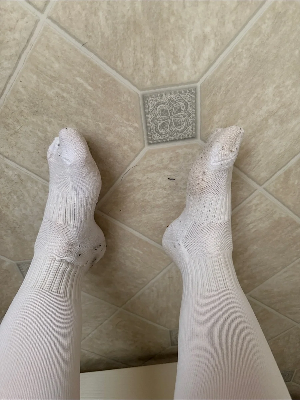 Tall White Socks